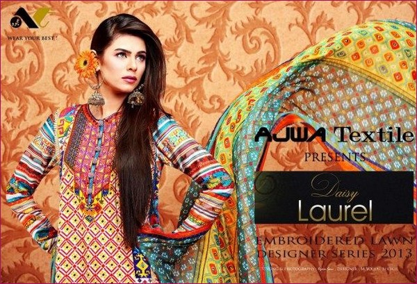 Ajwa-Textile-Daisy-Laurel-Embroidered-Designer-Lawn-2013-3